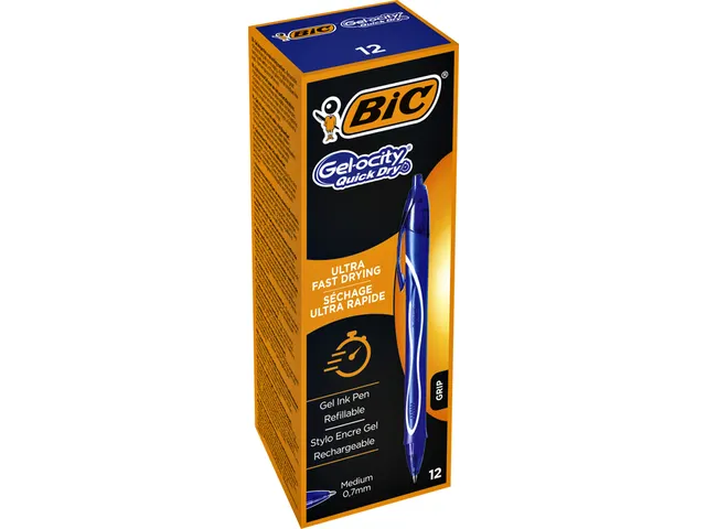 Gelschrijver Bic Gel-ocity quick dry medium blauw