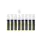 Krijtstift Securit Sma-720 Blokpunt 7-15mm Wit 8 Stuks