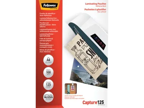 Fellowes Lamineerhoes Capture A4 250 Micron glanzend
