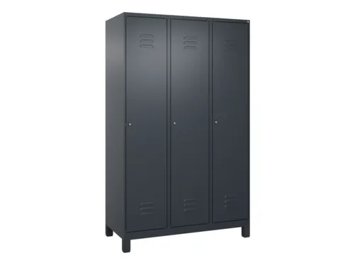 locker voor scheiding van kleding,HxBxD 1950x1200x500mm,3vak