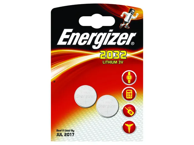 CR2032 Knoopcel Batterij, diameter 20 mm, 3 V