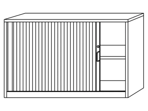 jaloeziedeurkast,HxBxD 748x1200x400mm,1xhouten vloer,2 OH,romp wit