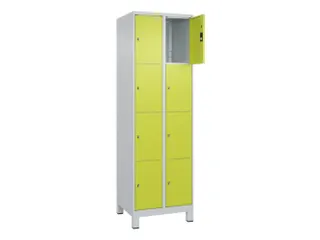 lockerkast,HxBxD 1950x600x500mm,2x4vakken,vak B 300mm,cil.-slot,voeten - 1