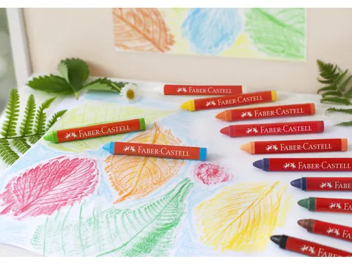 Waskrijt Faber-Castell Jumbo in opbergbox á 24 stuks