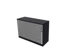 jaloeziedeurkast,HxBxD 825x1200x445mm,1xhouten vloer,2 OH,CC-zwart