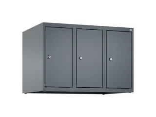 opzetkast,v. locker,3vak.,vak B 250mm,HxBxD 500x750x500mm,vleugeldeur - 1
