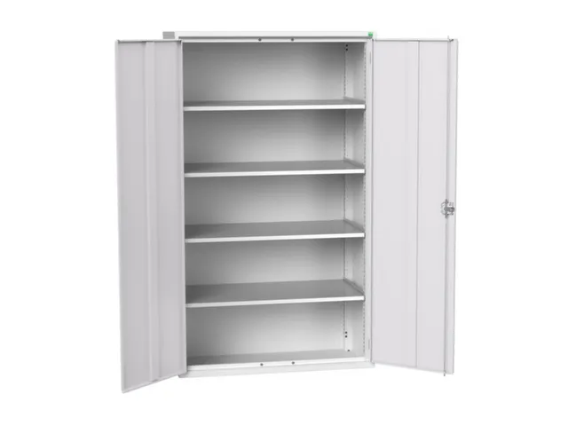 universele kast,HxBxD 2000x1300x550mm,4xStalen bodem,draaigrendelslot