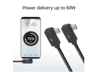 Kabel ACT USB-C hoek links/rechts 10Gbps 2m - 4
