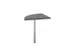 koppelelement voor bureau,90 °,HxBxD 720-840x600x600mm,MS-donkergrijs