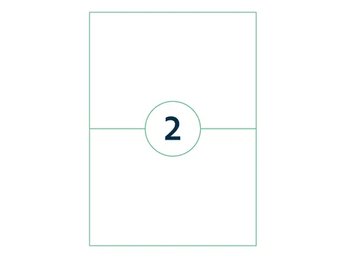 Etiket Qbasic A4 1.000 vel 210x148mm 2000 labels