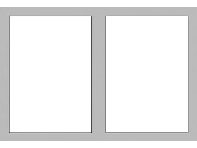 Infovitrine 2xa4 Whiteboard Voor Binnen Aluminium Frame Deur Acrylglas