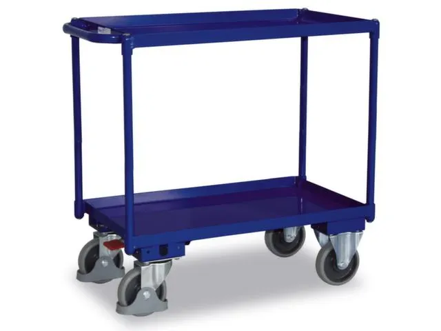 Tafelwagen 400kg Lxb 850x500mm 2 Etages Staalplaat