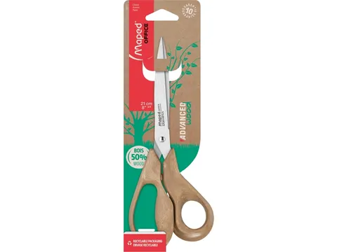 Schaar Maped Office Advanced Wood 21cm bruin