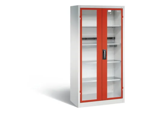 acculaadkast 1950x930x500mm 5stekkerdozen 230V cil.-slot front RAL3000