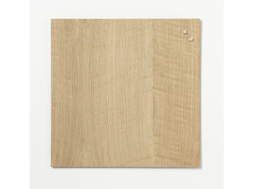 Glasmagneetbord Naga 45x45cm eiken