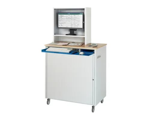 pc-kast,HxBxD 1810x1030x660mm,monitorvak,toetsenbord-/muisblad