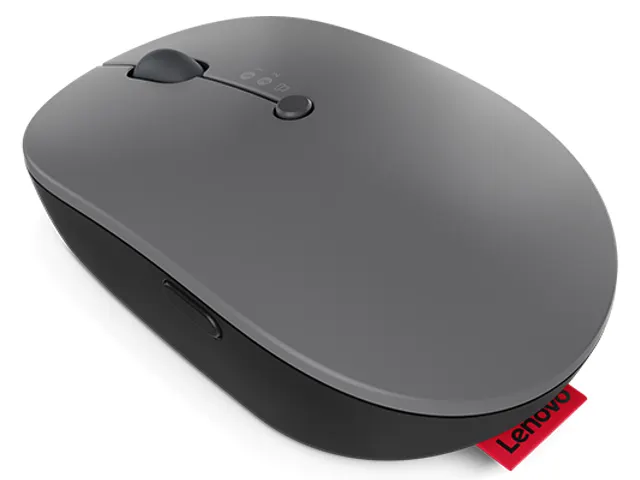 Lenovo Go Multi-Device Muis ambidextrous optisch RF-draadloos Bluetoot