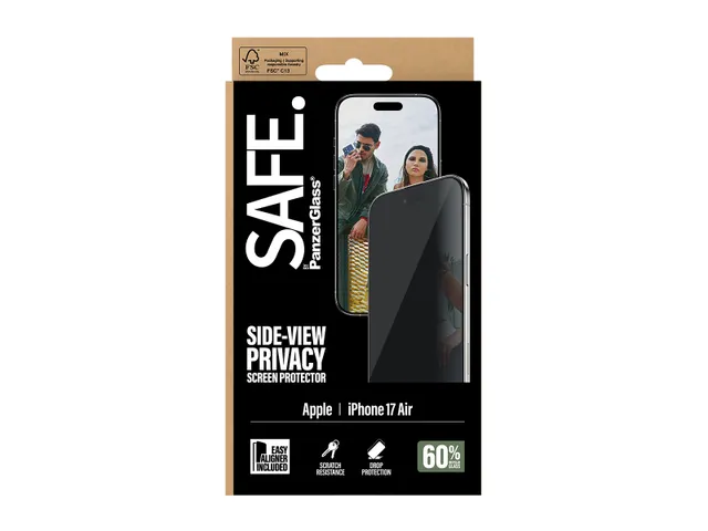 PanzerGlass SAFE. by Privacy Screen Protector iPhone Air | Ultra-Wi