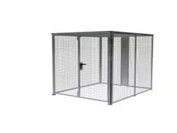 magazijnbox HxBxD 2 1x2 45x3010m gaaswanden dubbele openslaande deur