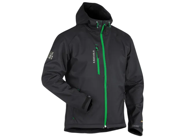Veste Softshell Blåkläder 4949 Gris foncé/Vert Taille M