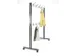 garderoberek,verrijdbaar,HxD 1800x600mm,4zwenkwielen,staal/alu,1000 mm