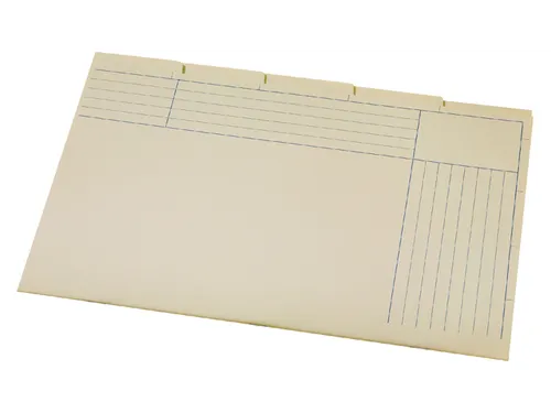 Sorteermap Atlanta folio 5 vakken 180gr geel