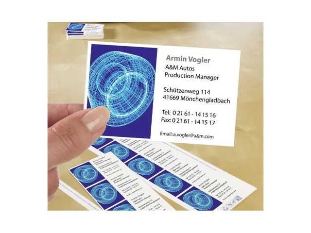 Visitekaart Avery Zweckform C32010-25 85x54mm 185gr 250 stuks