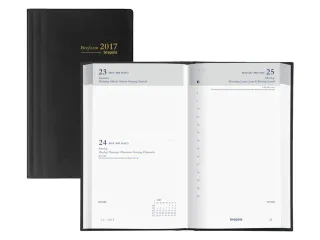 Agenda 2027 Brepols Breform Seta 1dag/1pagina zwart - 2