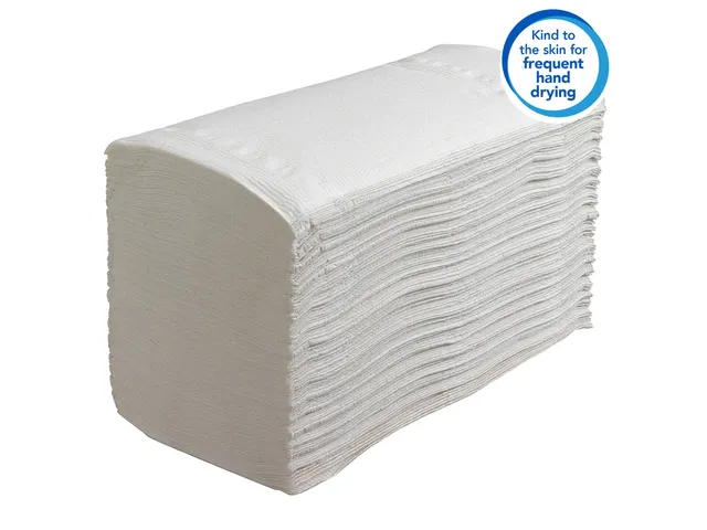 Handdoek Scott i-vouw 1-laags 21.5x31.5cm wit 15x212stuks 6663