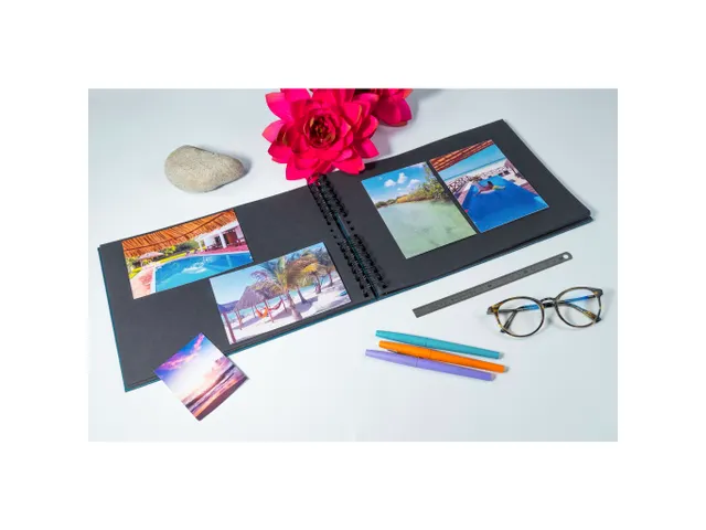 Fotoalb spir 50p.zwr t 32x22cm PALMA blw