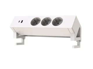 Stekkerdoos Euroseats opbouw 3 voudig USB A+C wit - 3