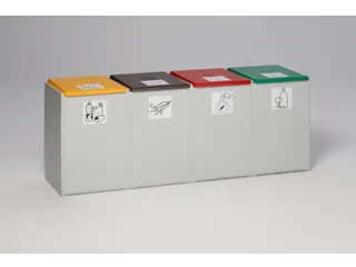 afvalverzamelbox 4x60l HxBxD 570x1410x405mm - 2