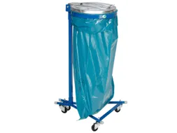Afvalverzamelaar Verrijdbaar 1000x500x530mm 120 liter Blauw Staalplaat