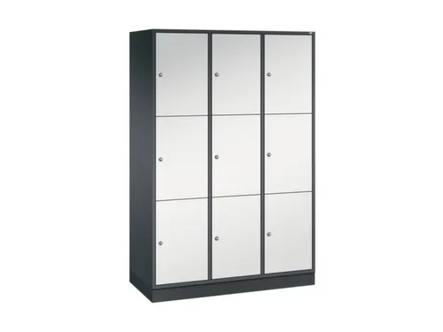grootvolume-lockersysteem,RAL 7021/RAL 7035,HxBxD 1950x1220x500mm
