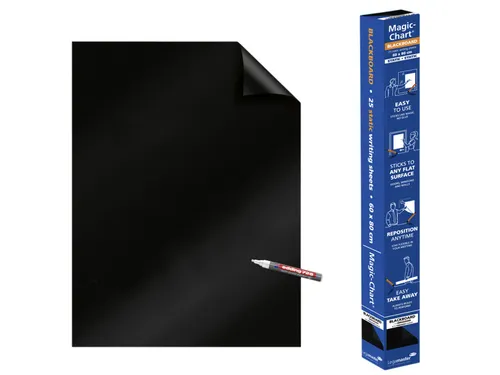 Legamaster Magic-Chart Krijtbord folie 60x80cm Zwart 25 vel