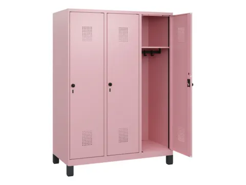 schoollocker,HxBxD 1630x1200x500mm,3vak,vak B 400mm,draaigrendel