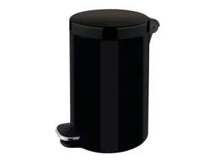 pedaalemmer,3l,HxØ 260x170mm,binnenbak kunststof,romp staal zwart - 2