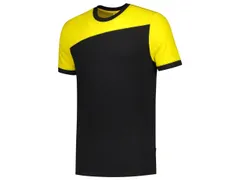Tricorp Bicolor naden 102006 T-shirt, zwart/geel, maat XS, per stuk