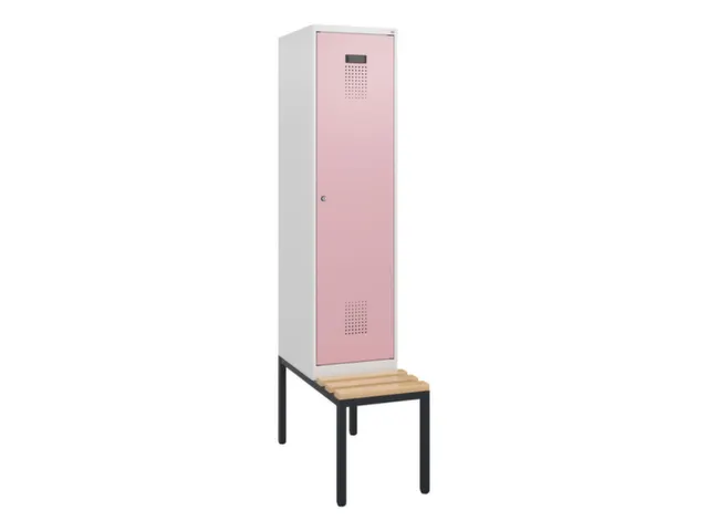 locker met bank,HxBxD 1950x400x815mm,1vak,vak B 400mm,cilinderslot