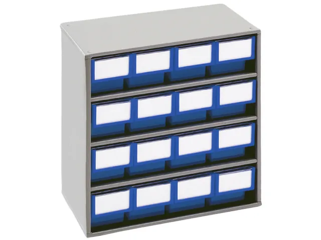 Bakkenunit Bxhxd 400X395X300Mm 16Bakken Blauw Behuizing Ral7035