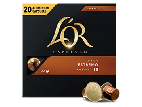 Koffiecups L'Or espresso Lungo Estremo 20 stuks