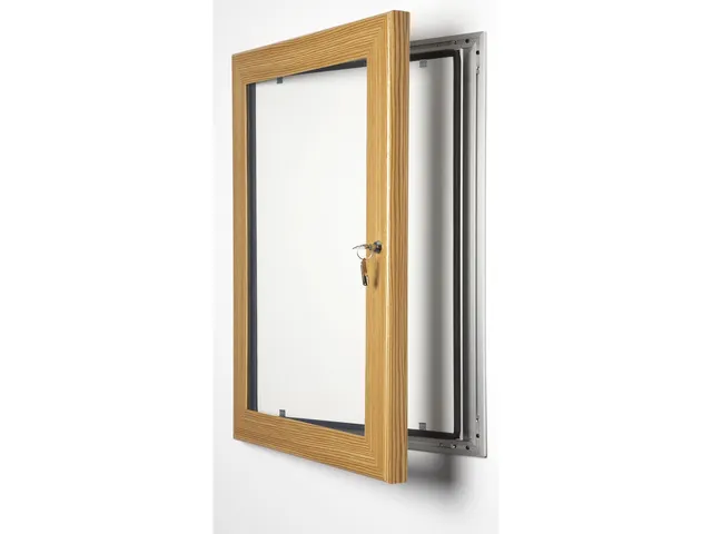 Cadre pour affiche Seco A4 Perspex bois clair verrouillable