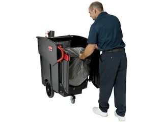 Mega Brute Mobiele Afvalverzamelaar Rubbermaid Zwart - 3