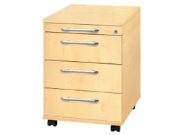 mobiel ladeblok,HxBxD 590x428x580mm,4lade(n),cil.-slot,romp esdoorn