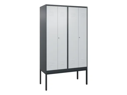 locker voor scheiding van kleding,HxBxD 2120x1200x500mm,4vak
