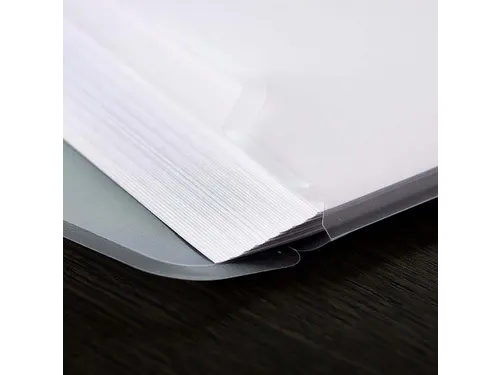 Enveloptas HF2 A4 240x310mm 11-gaats PP transparant wit