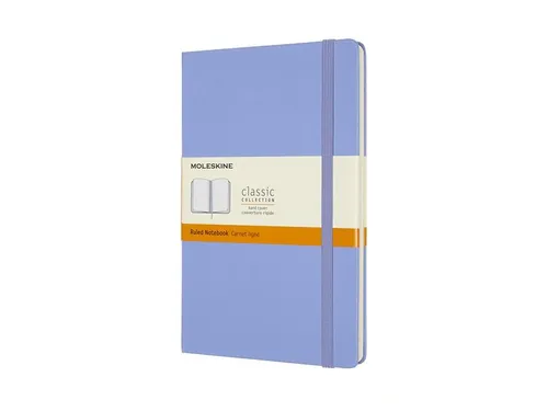 Notitieboek Moleskine large 130x210mm lijn hard cover hydrangea blue