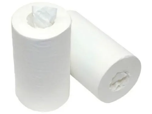 Poetspapier Mini 1-laags wit 120 m, pak van 12 rollen