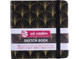 TAC schetsboek Art Deco 12x12cm - 1