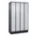 locker voor scheiding van kleding,HxBxD 1950x1200x500mm,4vak